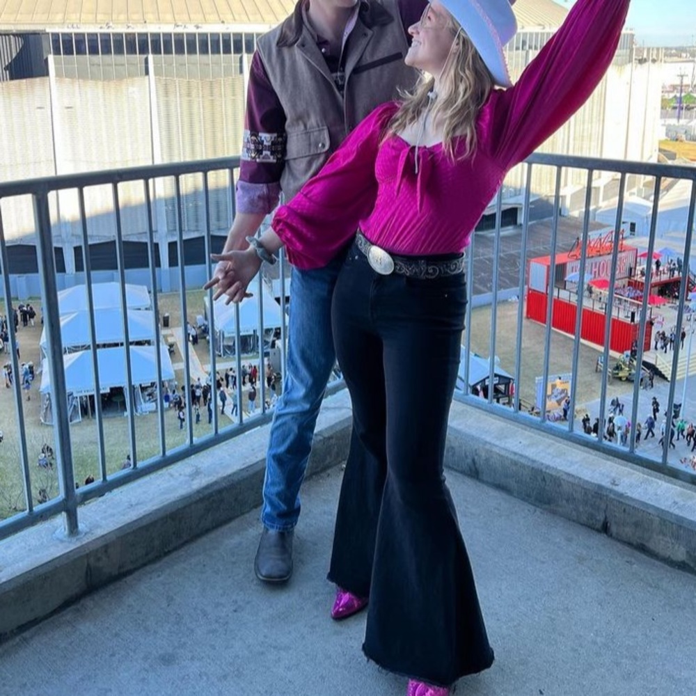 HOT PINK LONG SLEEVE BODY SUIT